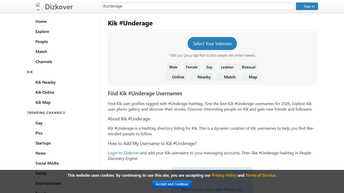 Kik #Underage - Dizkover